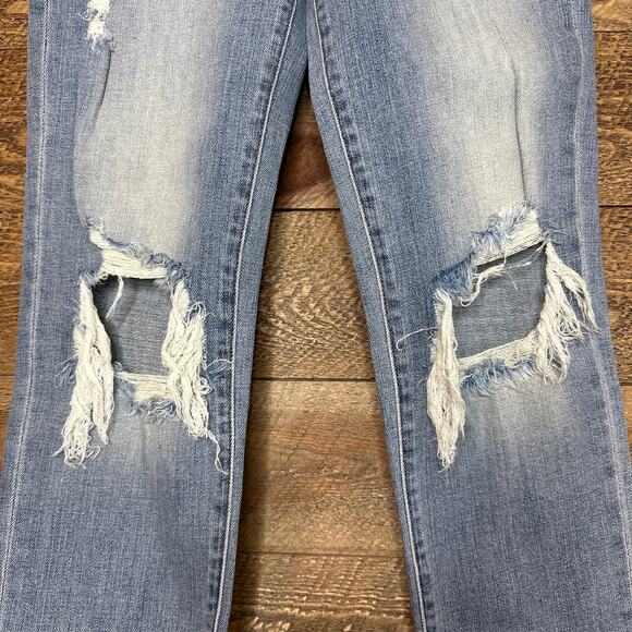 L'Agence High Rise Straight Leg Ankle Length Distressed Jeans Size 25 NWT - Picture 2 of 4